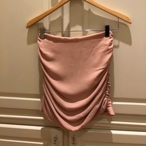 Peach super down skirt